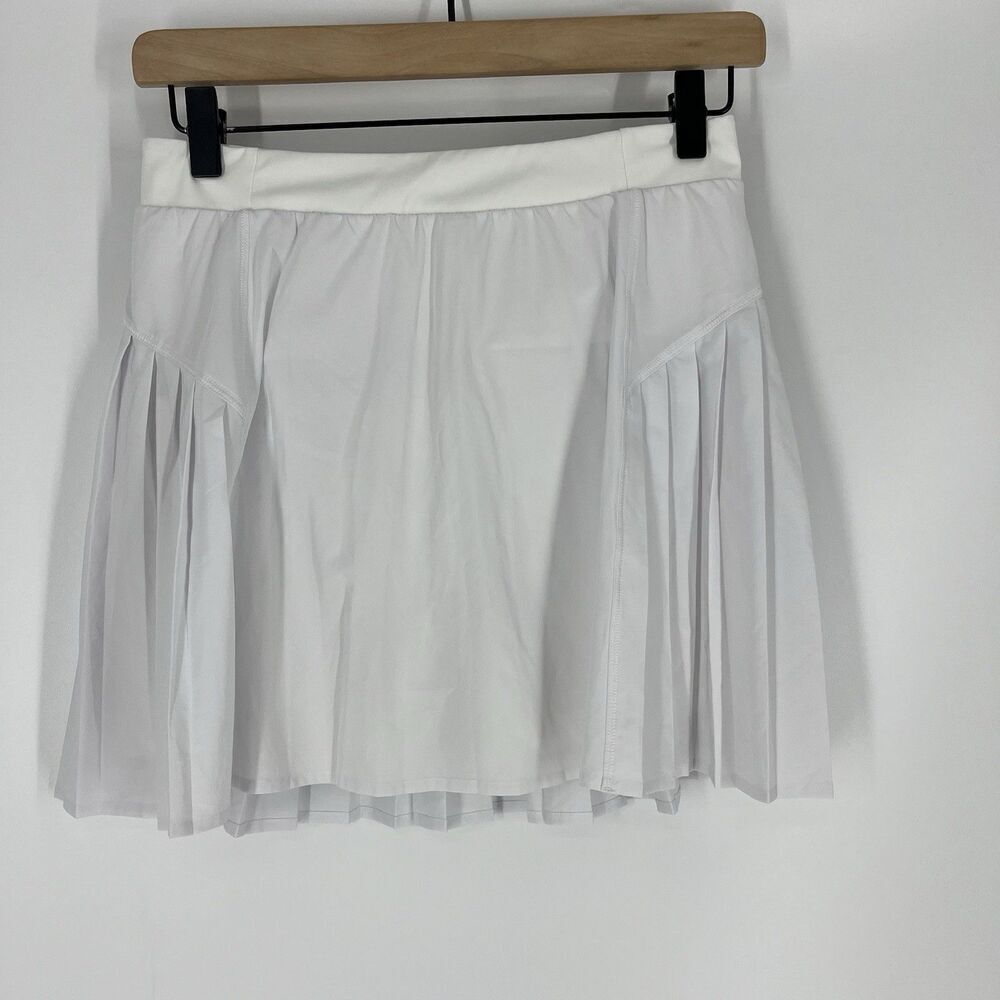 Spanx Skirt Size Medium White Get Moving Skort Tennis Pickleball Athletic Golf